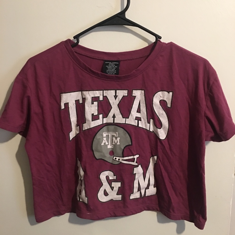 Maroon Crop Top 